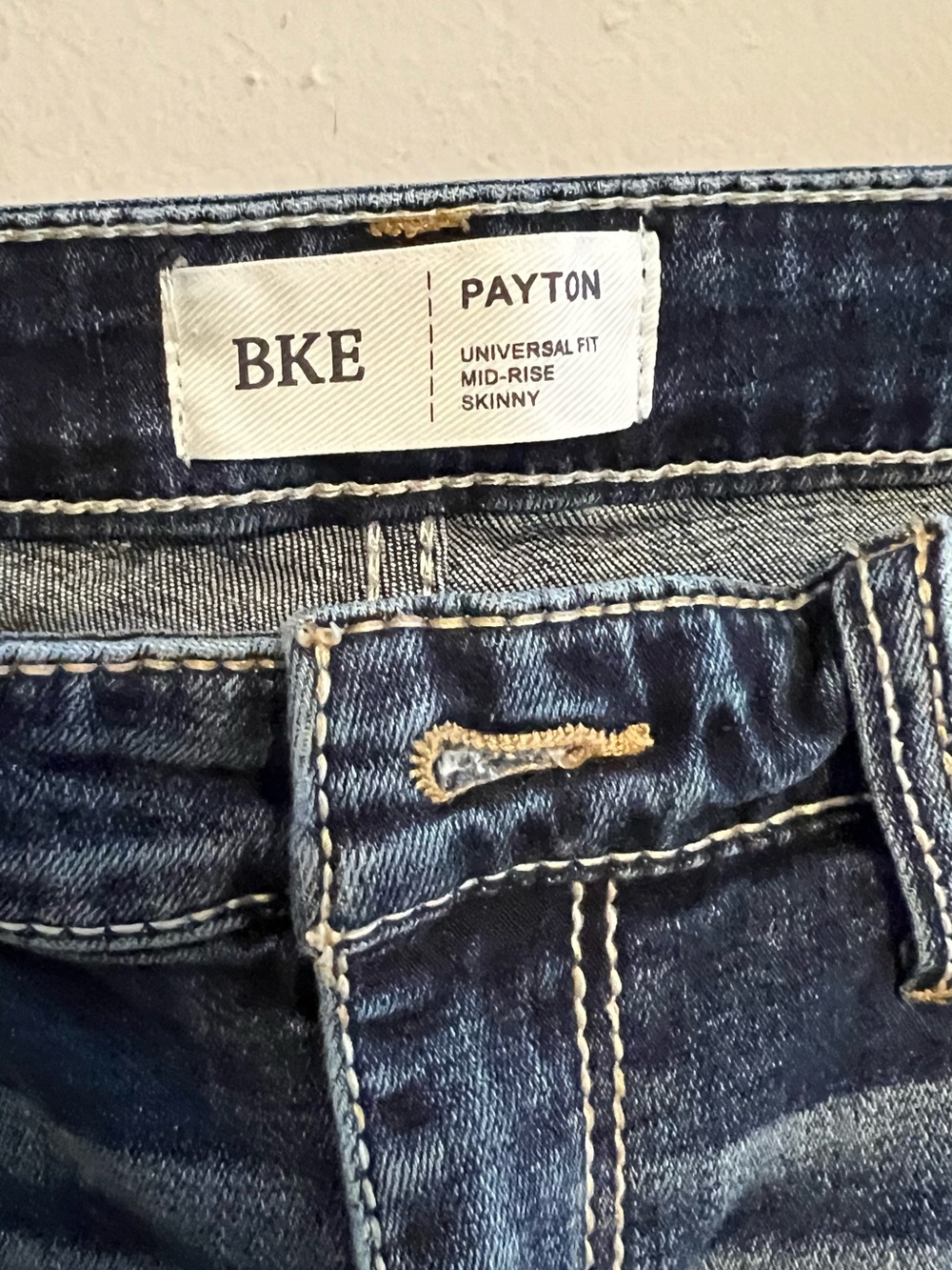 BKE Distressed Payton Universal Fit Mid Rise Skinny Jeans | Women’s 30x29. - Picture 3 of 8